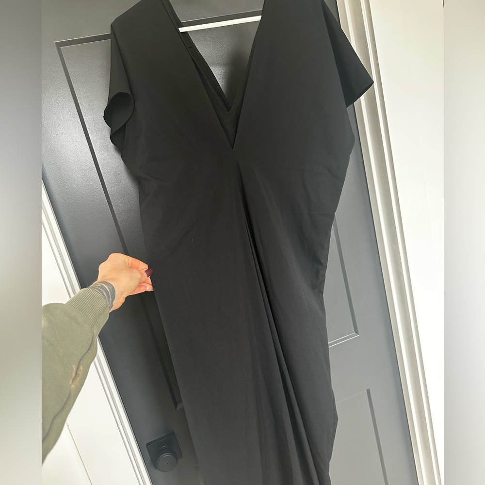 De Philo black oversized flowy dress